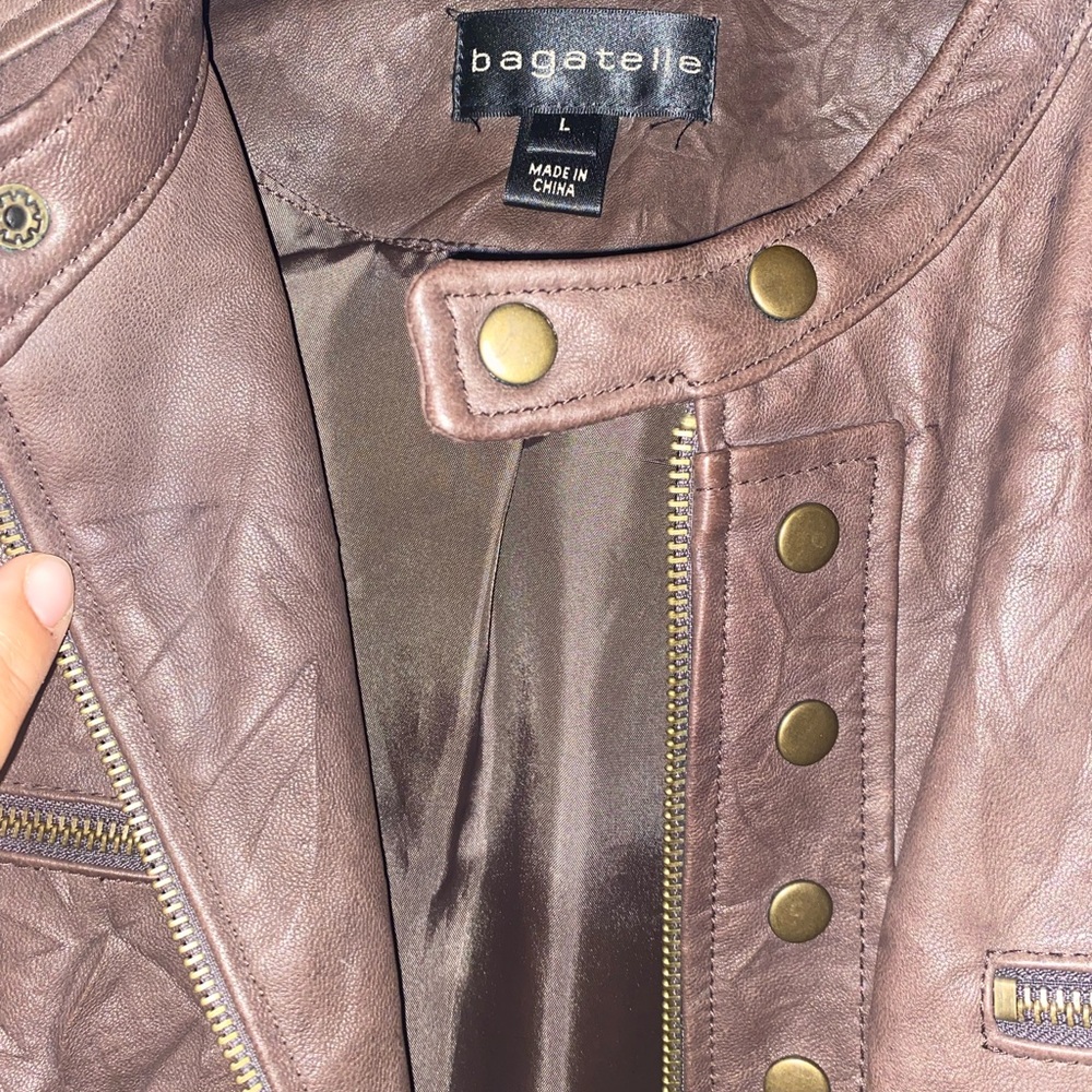 Womens Fo leather jacket - Picture 3 of 3